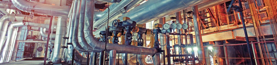 piping as found inside of a modern industrial plant