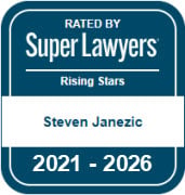 Rated by Super Lawyers Rising Starts Steven Janezic 2021 - 2026
