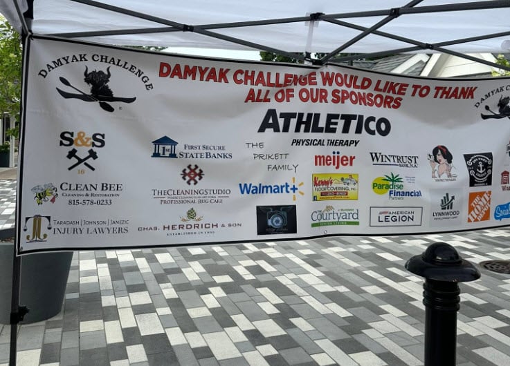 damyak challenge 2025 on the Fox River in Illinois - taradash johnson janezic sponsor